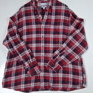 Saddlebred Tartan Plaid Flannel Men 3xl Classic Fit Button Down Cozy Western
